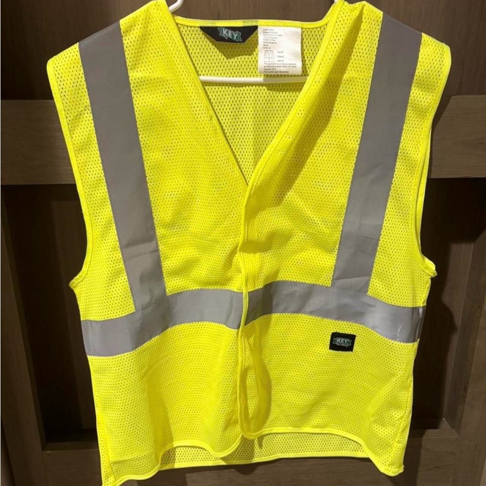 Key Safety Vest with Reflective Stripes